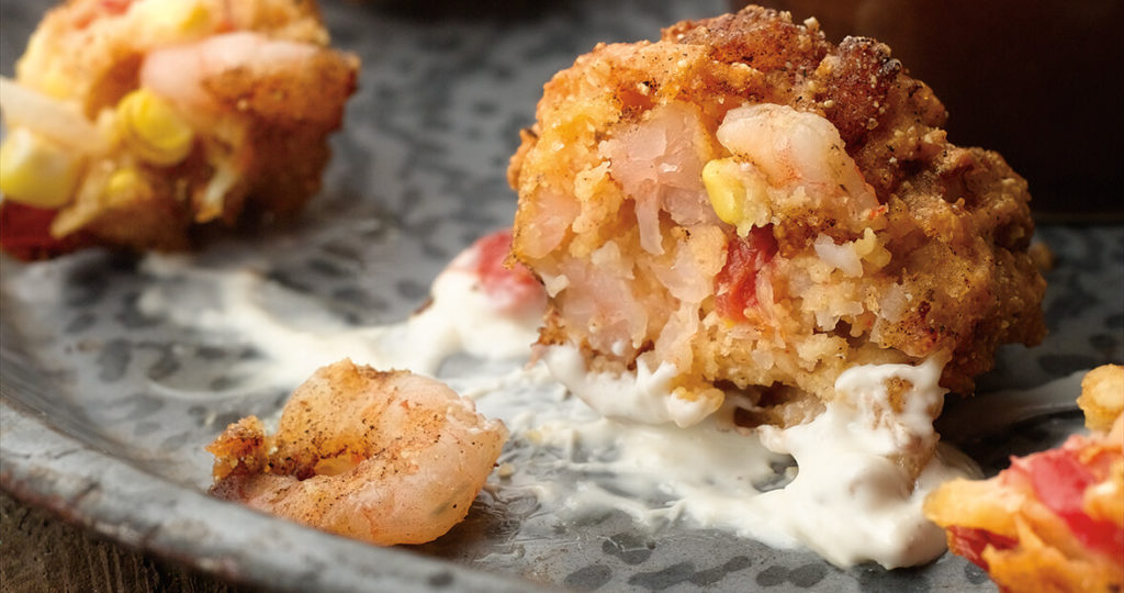 Shrimp Hush Puppies and Horseradish Sauce Our State