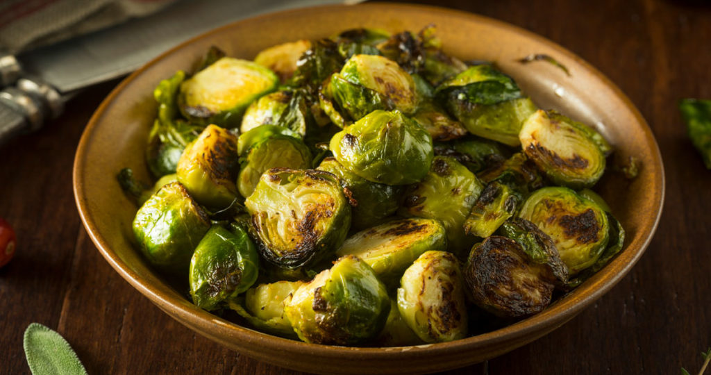 Oven Roasted Brussel Sprouts & White Truffle Mayo Our State