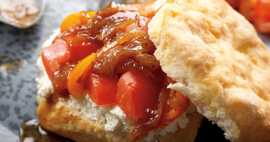 Tomato Shortcakes With Vidalia Onion Jam Our State