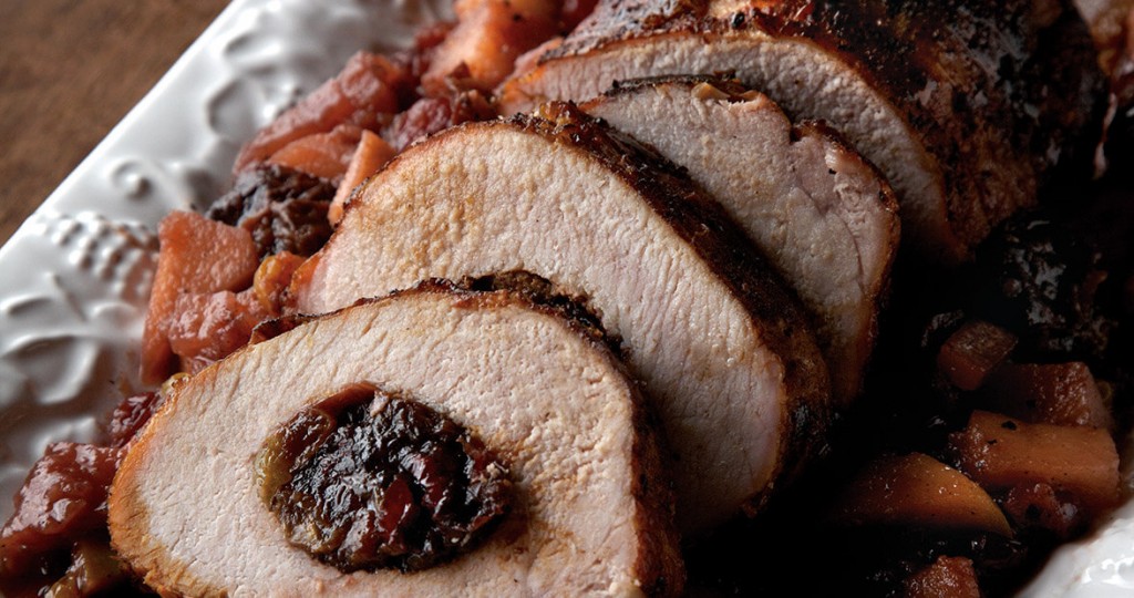 Pork Tenderloin Stuffed with Apples & Dried Fruit Our State