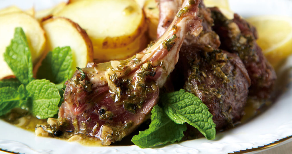 Rack of Lamb with Tarragon Lemon Sauce Our State
