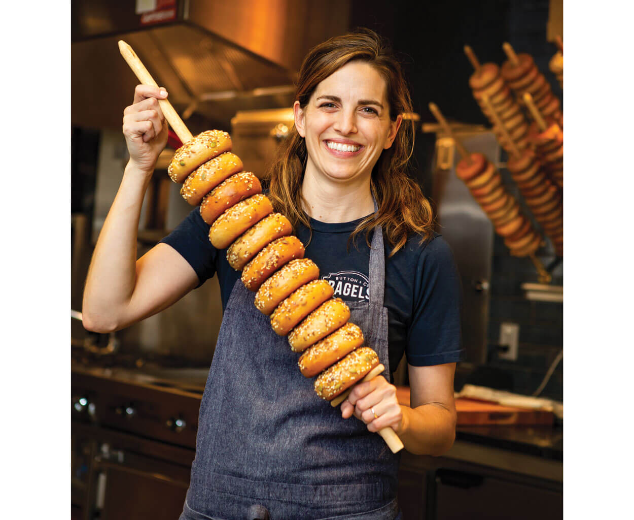 North Carolina meets New York at Katie Button’s bagel shop. Try the “Sweet Appalachia” — jam and cream cheese on a fig-and-sorghum bagel — or an everything bagel with ramp cream cheese.