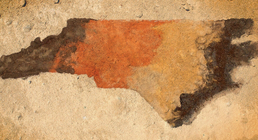 Soil gradient illustrating North Carolina