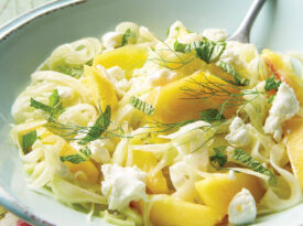 Peach and fennel salad