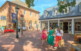 Shoppers in Merchants Square