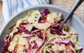 Apple and cabbage slaw