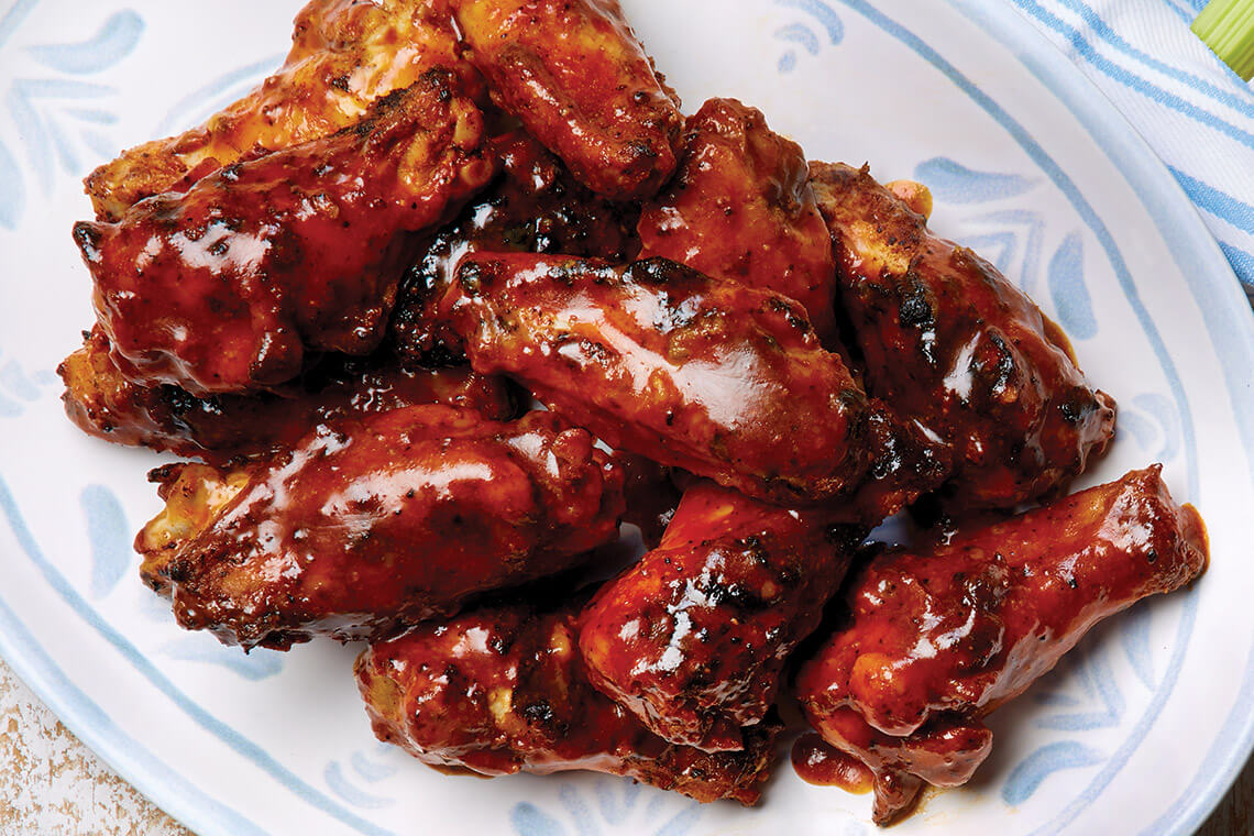 Barbecue chicken wings