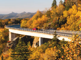 Linn Cove Viaduct in the fall