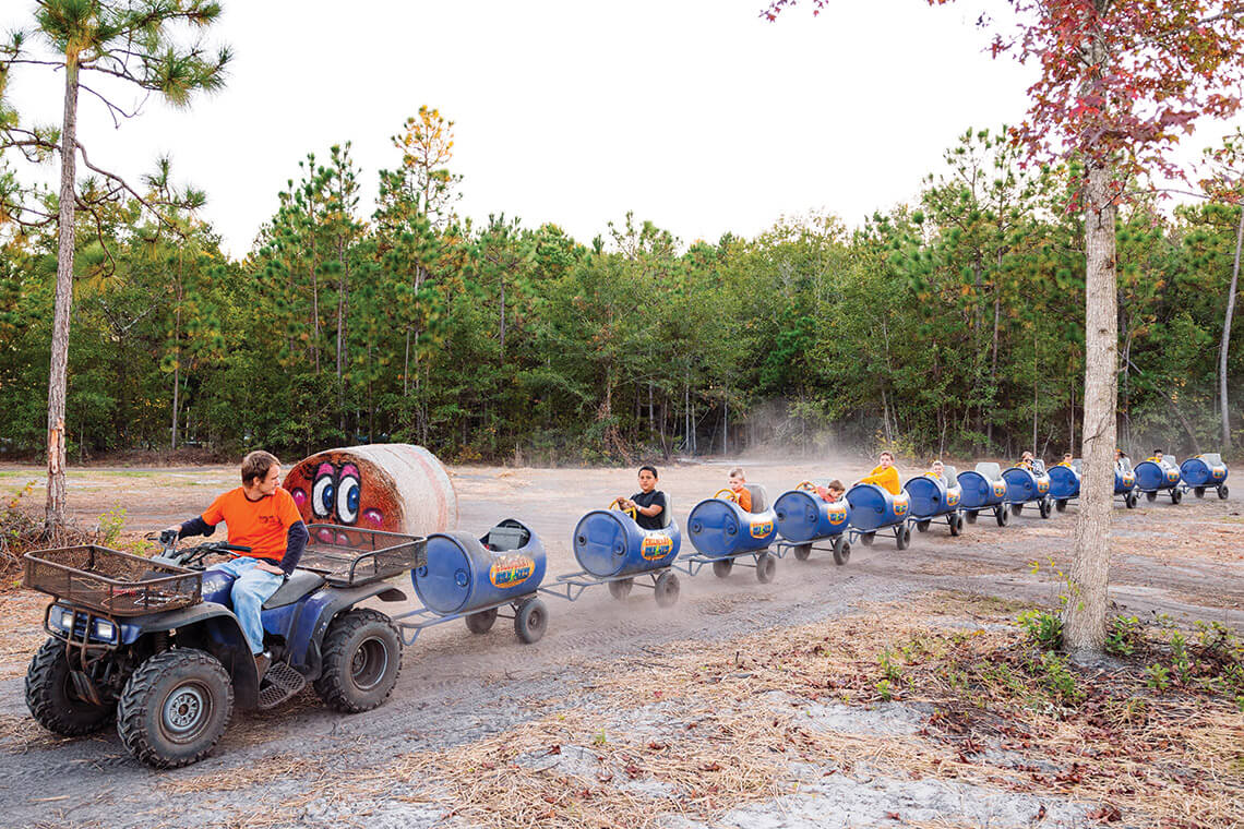 The Hope Mills Barrel Train Ride