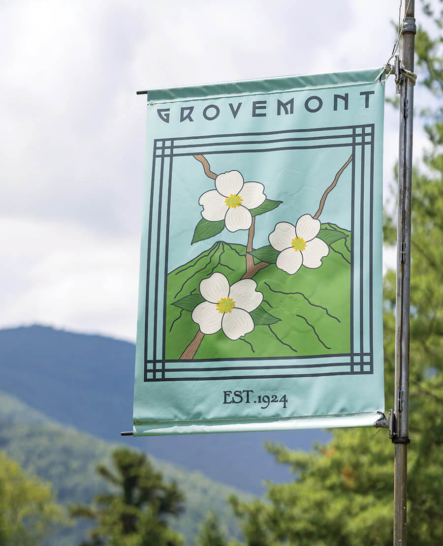 Banner for Grovemont Park in Swannanoa, NC
