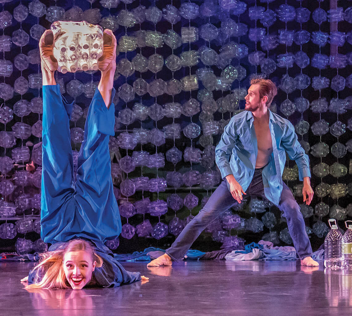 Dancers performing in Appalachian Phoenix