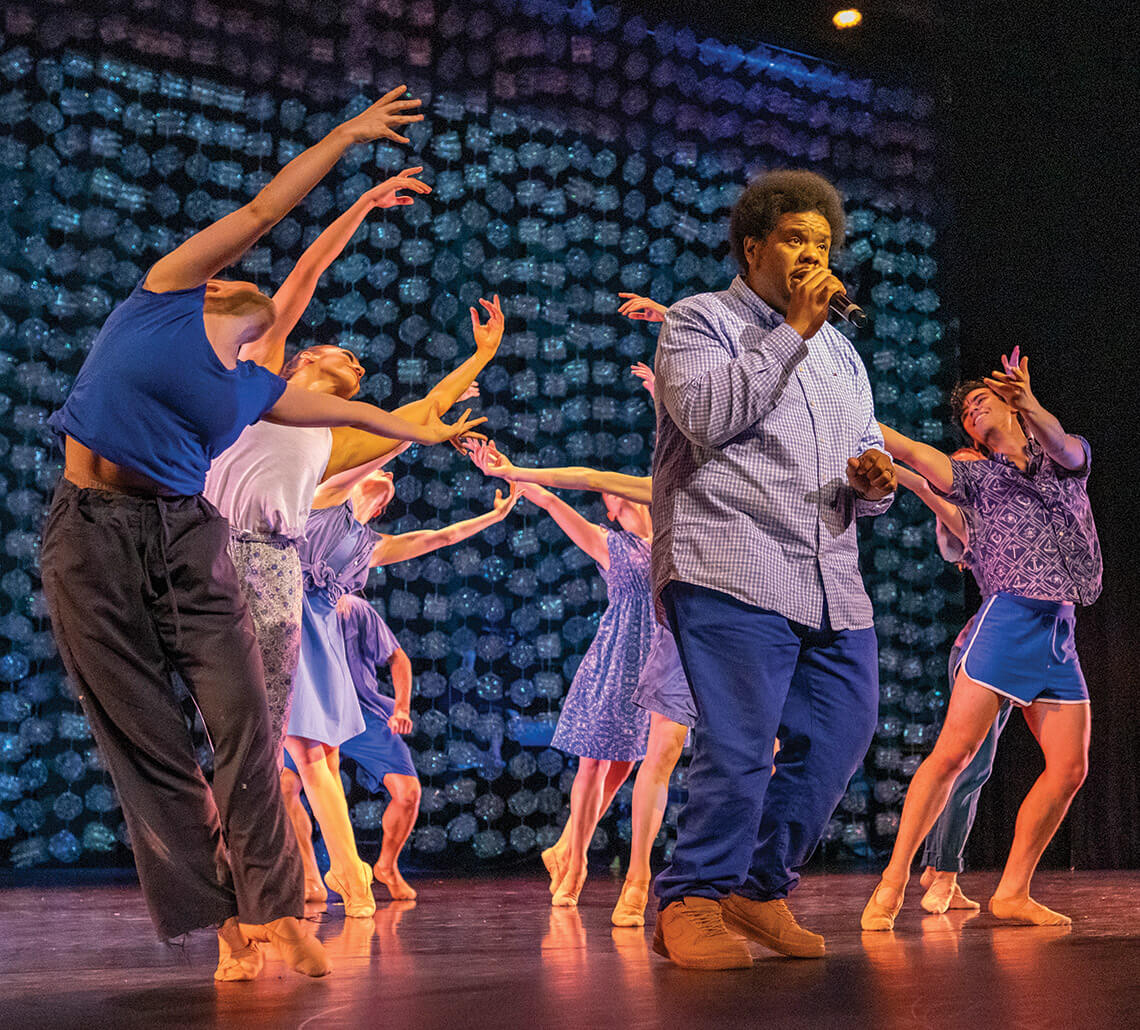 Datrian Johnson performing in Appalachian Phoenix