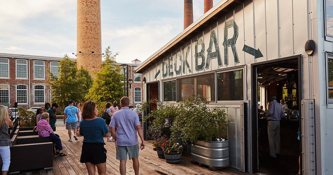 Kau deck bar at Revolution Mill