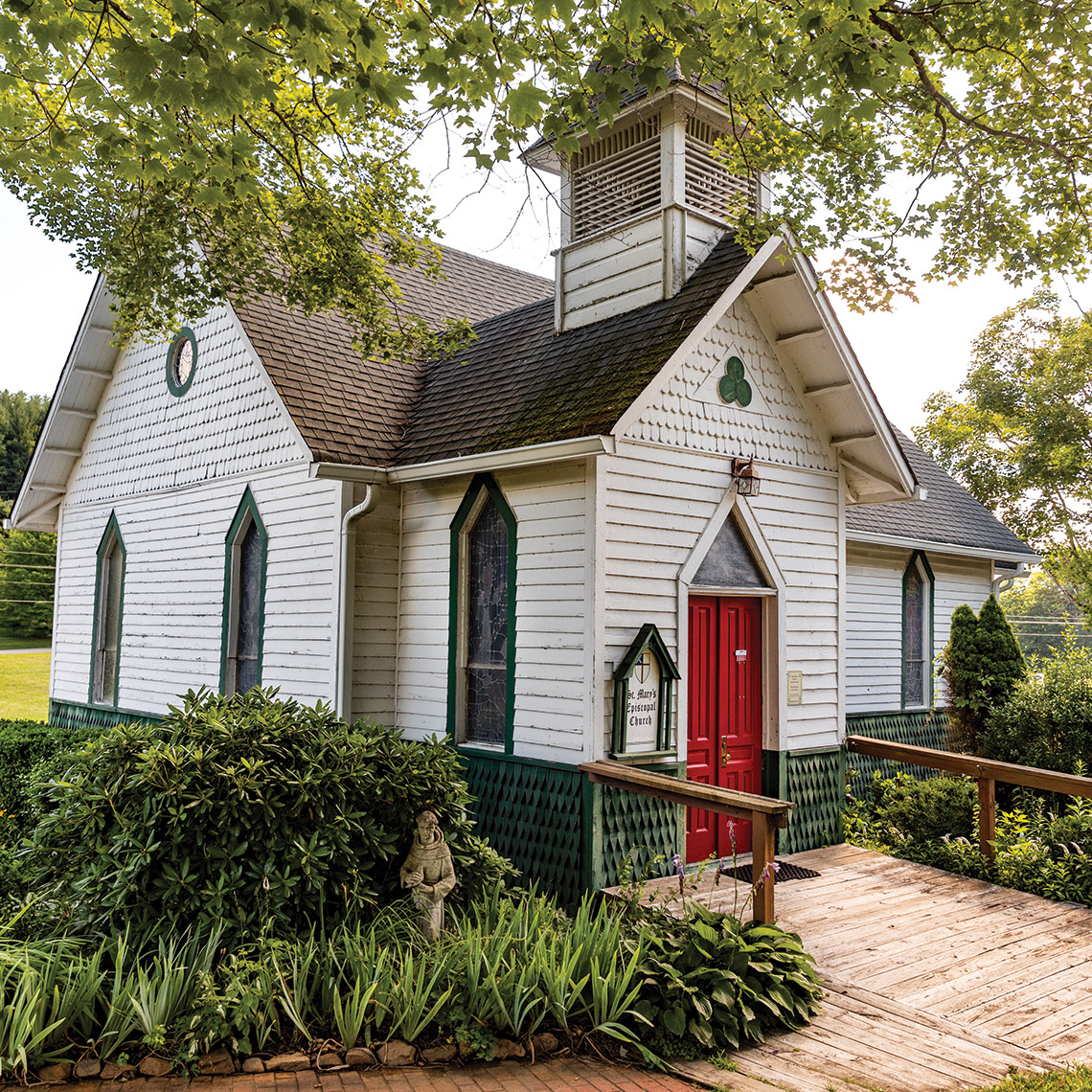 Exterior of St. Mary's Church in West Jefferson 