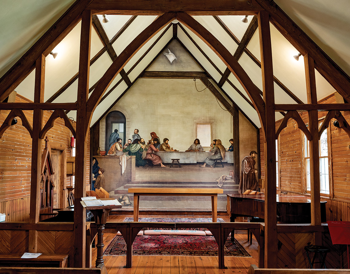 The Last Supper fresco at Holy Trinity Church 