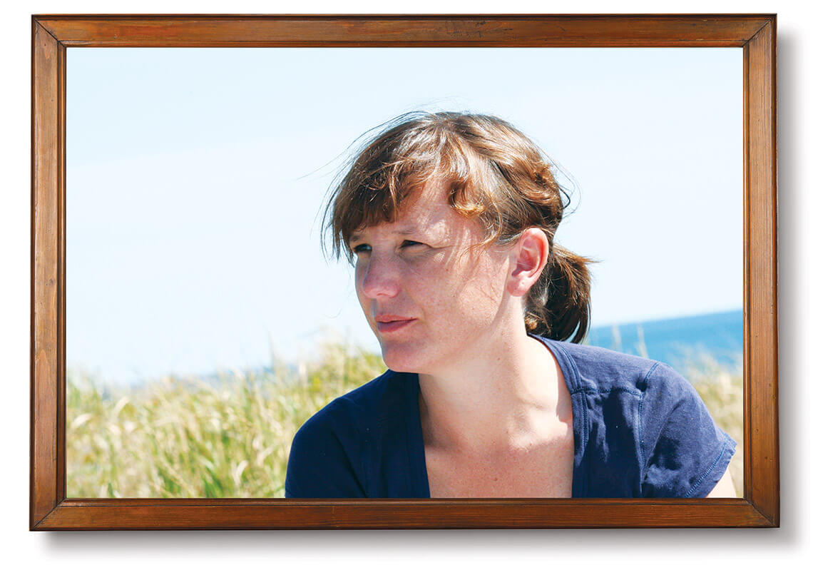 Framed photograph of Nina Riggs