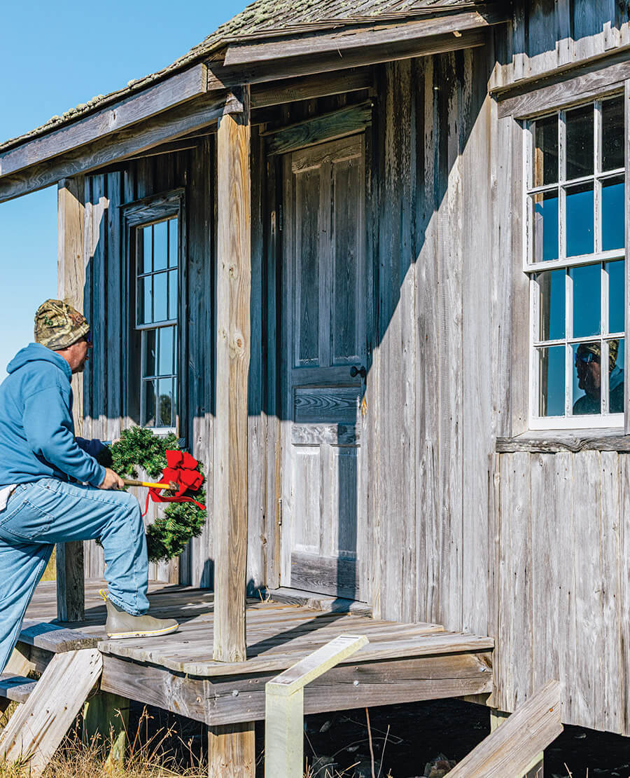 Gilgo at the Portsmouth Island home of his grandparents