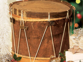 Old Christmas drum