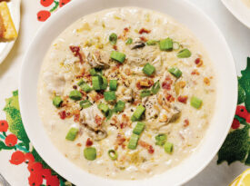 Bowl of oyster stew