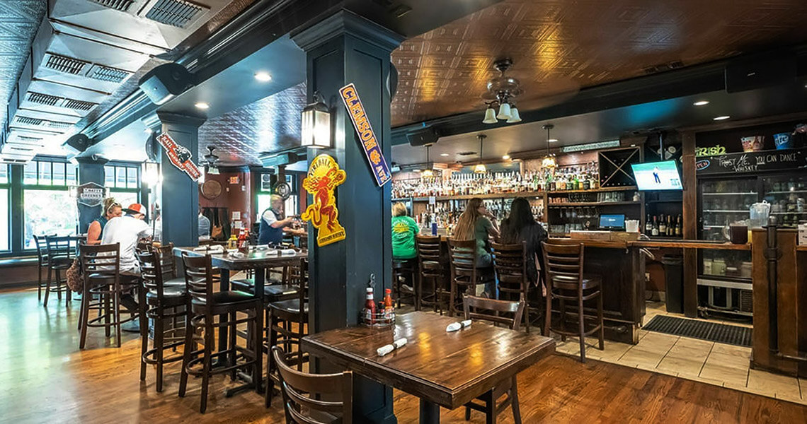 Dining room and bar at Bell Tree Tavern