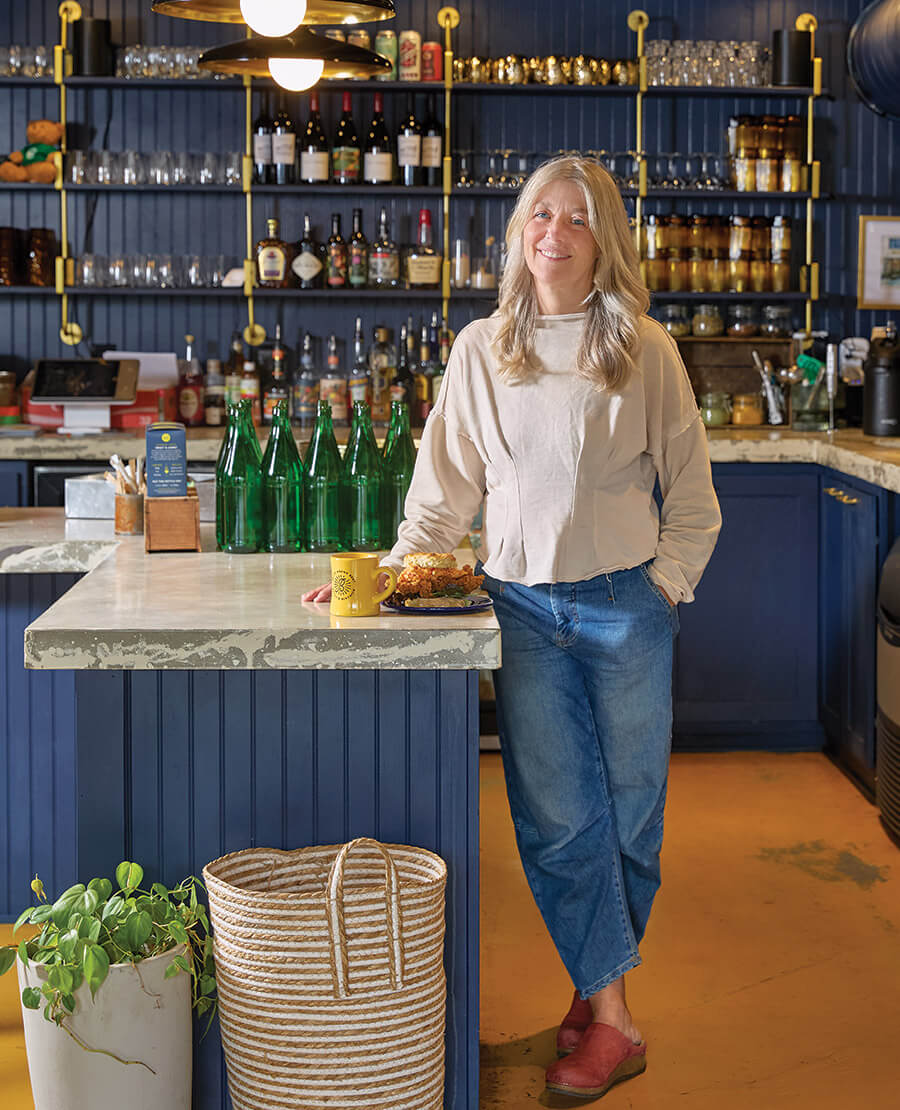 Tina Houston inside Betty's Biscuits