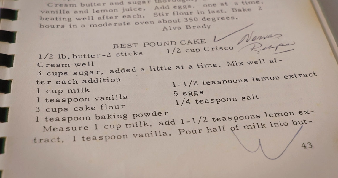 Pound cake recipe