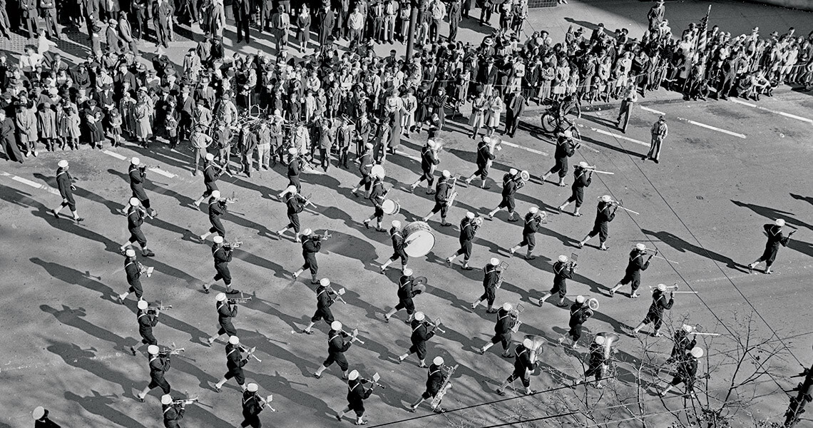 Students in the B-1 Navy Band