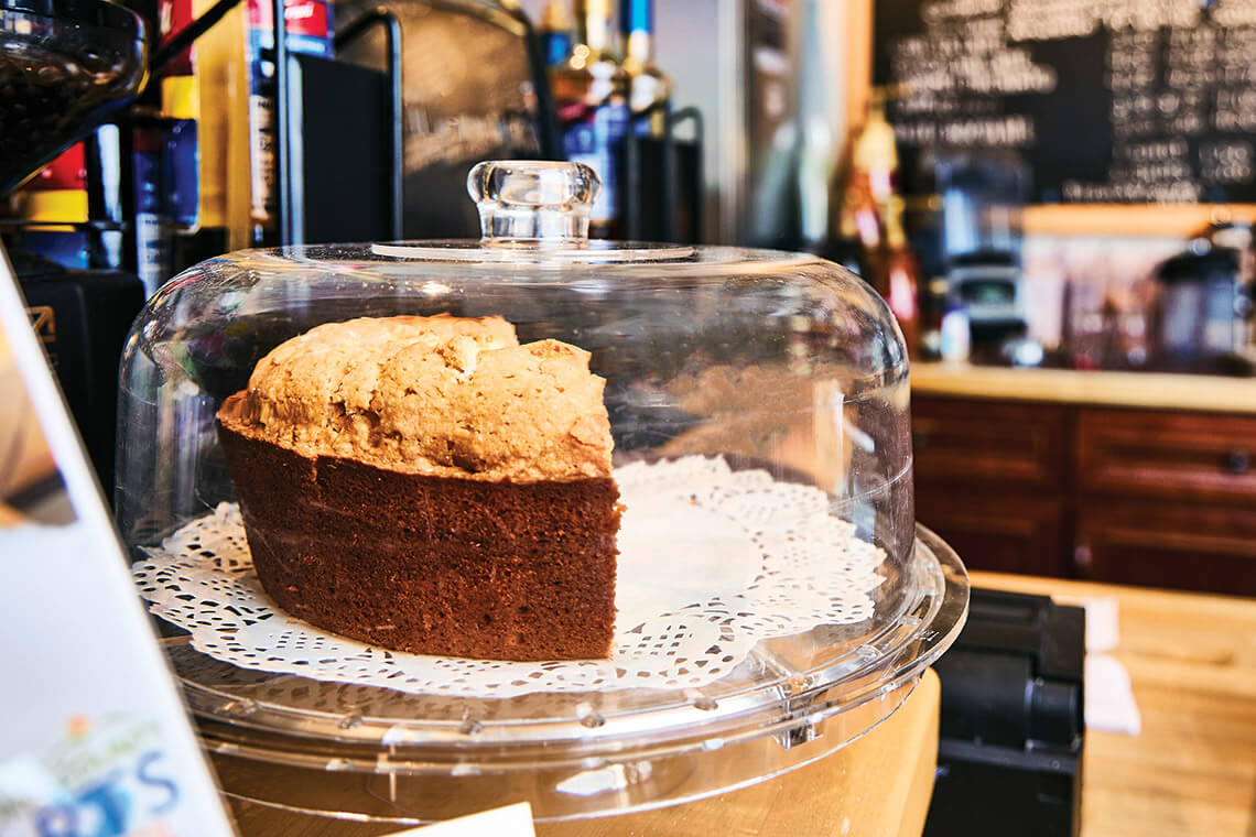 Cream cheese pound cake at Rocky's Coffee & Ice Cream
