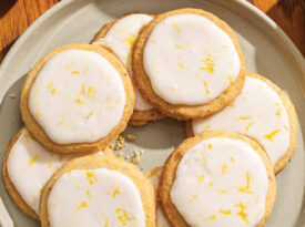 Plate of Meyer Lemon Cornmeal Cookies