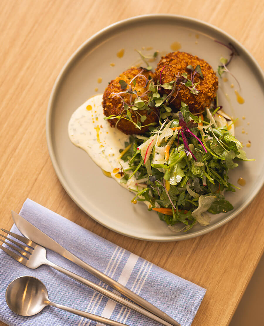Scallop cakes at Salt & Cypress