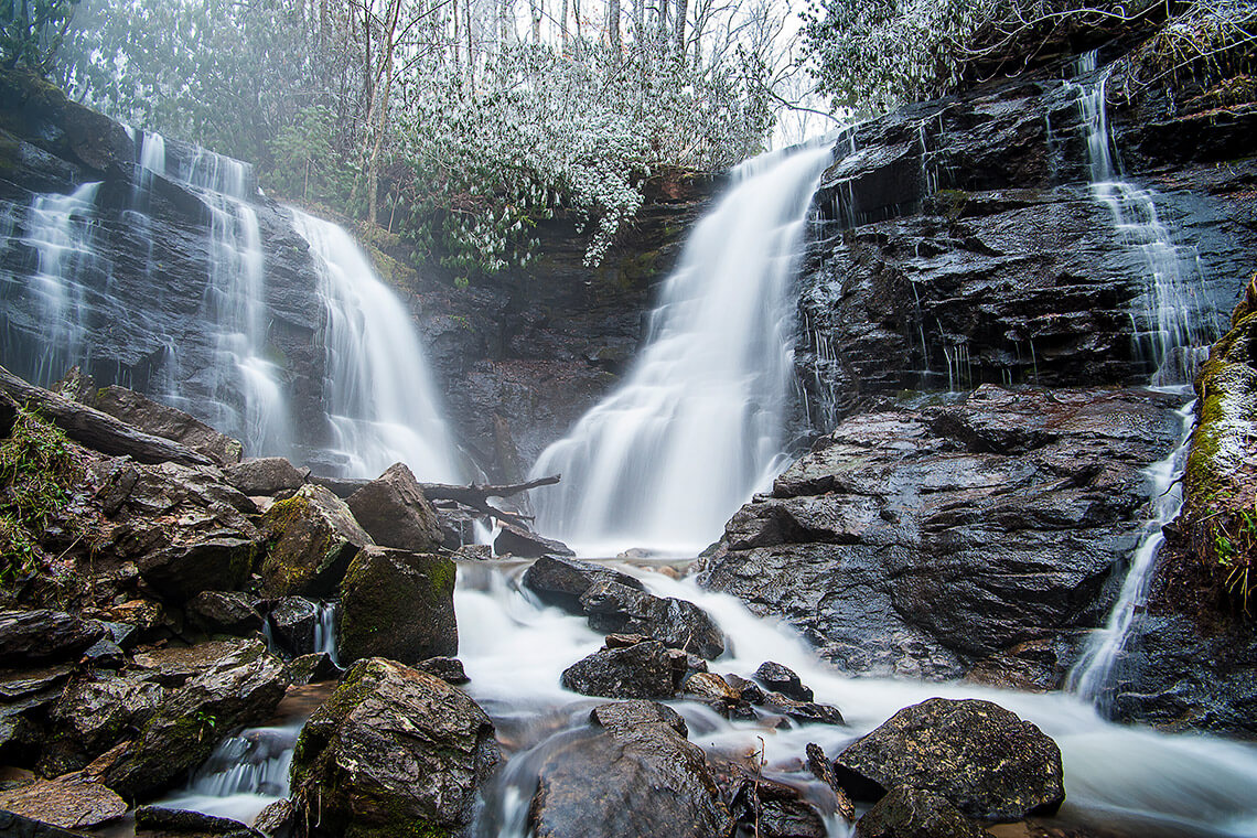 Soco Falls in Jackson County, NC