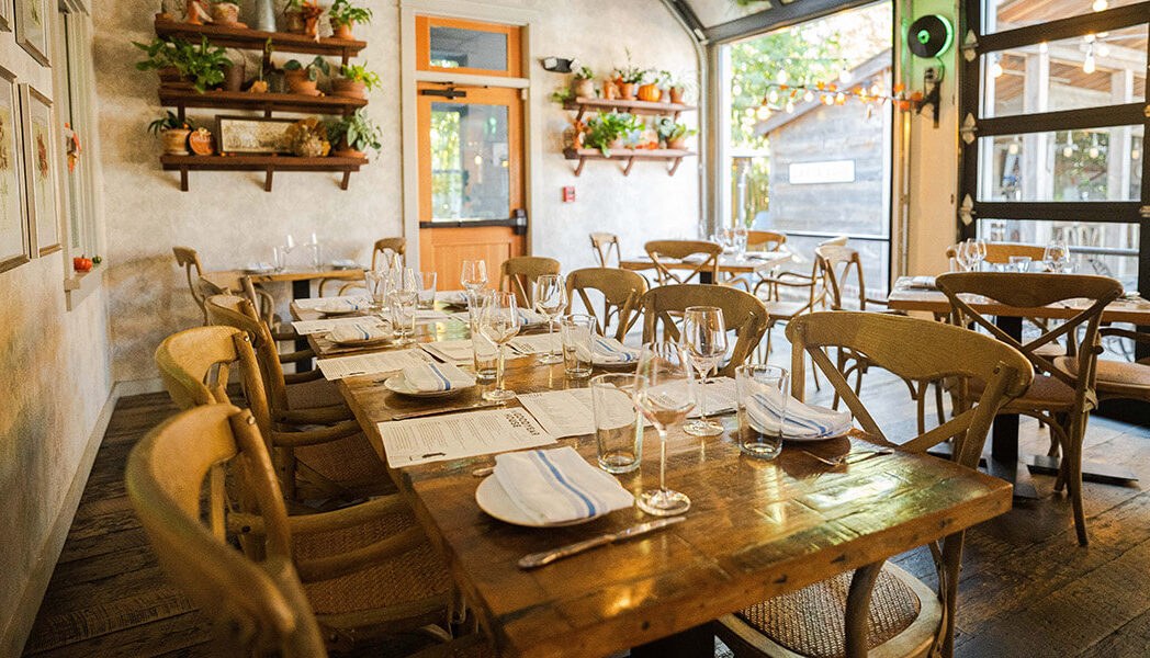 Dining room inside the Goodyear House