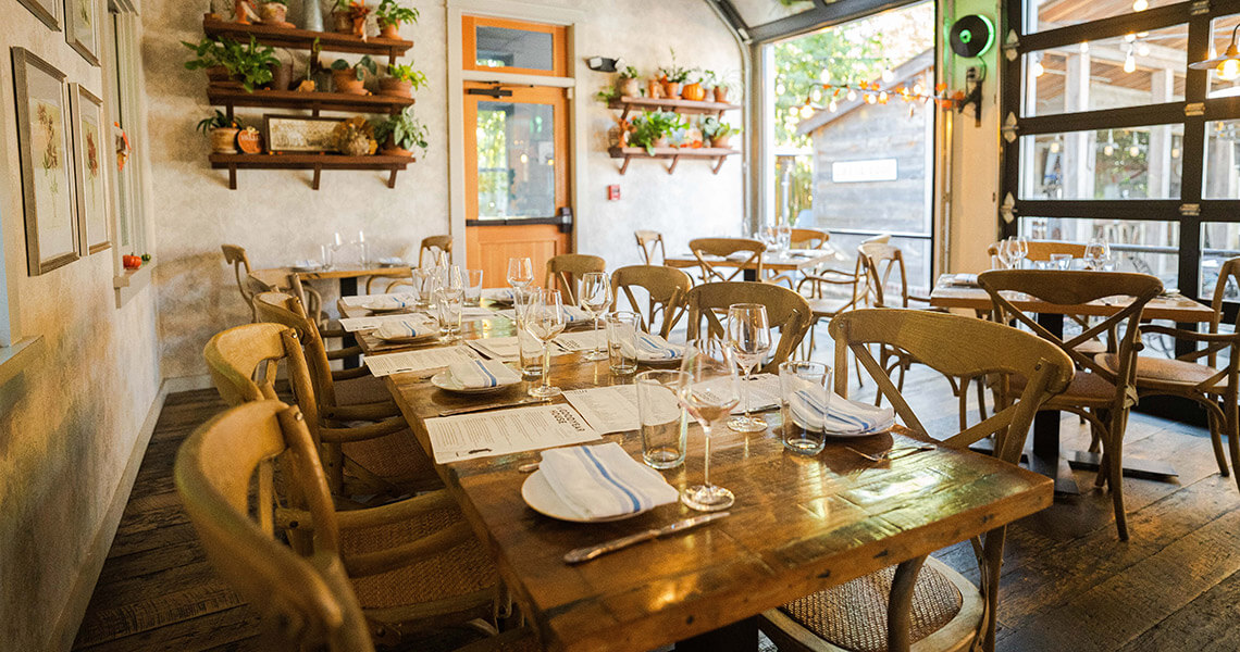Dining room inside the Goodyear House