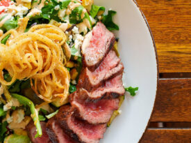 Steak salad at PL8TE Southern Table